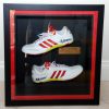 Betty Cuthbert – signed ADIDAS running shoes - framed