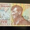 Sir Edmund Hillary - signed NZ $5 note bearing his image